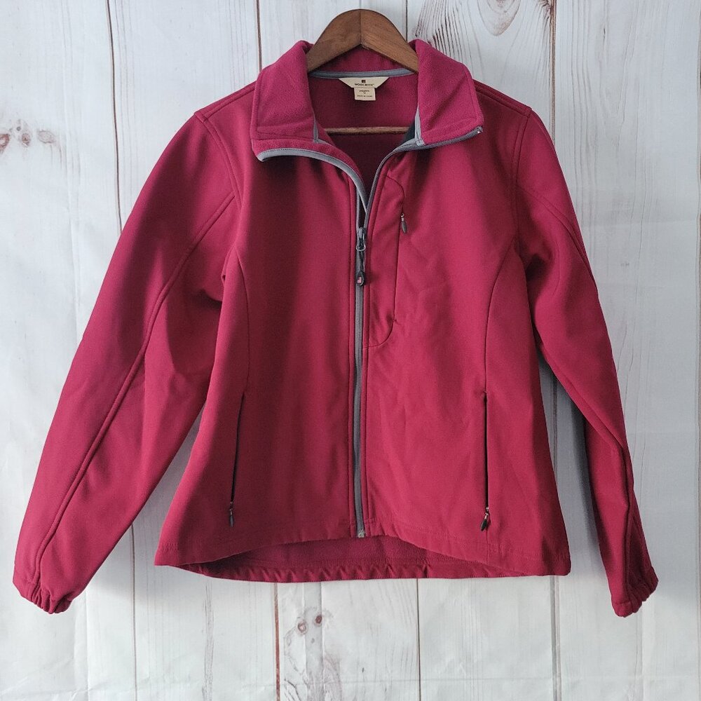 Woolrich Full Zip Women’s M Burgundy Light Jacket, Water resistant fleece warm